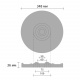 Розетка Decomaster DM 0361A (d нар. 348 | h=36)