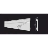 Плинтус широкий Decor Dizayn DD105 Полистирол 2000*108*12 мм