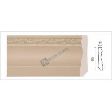 Плинтус с пров.каб 153-62 Decor Dizayn