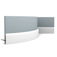 Многофункциональный профиль гибкий Orac Decor SX183F Cascade Полиуретан 2000*75*13 мм